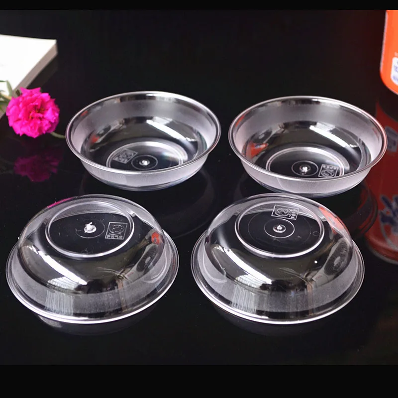 40 мл одноразовые чаши для приправ посуда маленькая пластиковая круглая тарелка