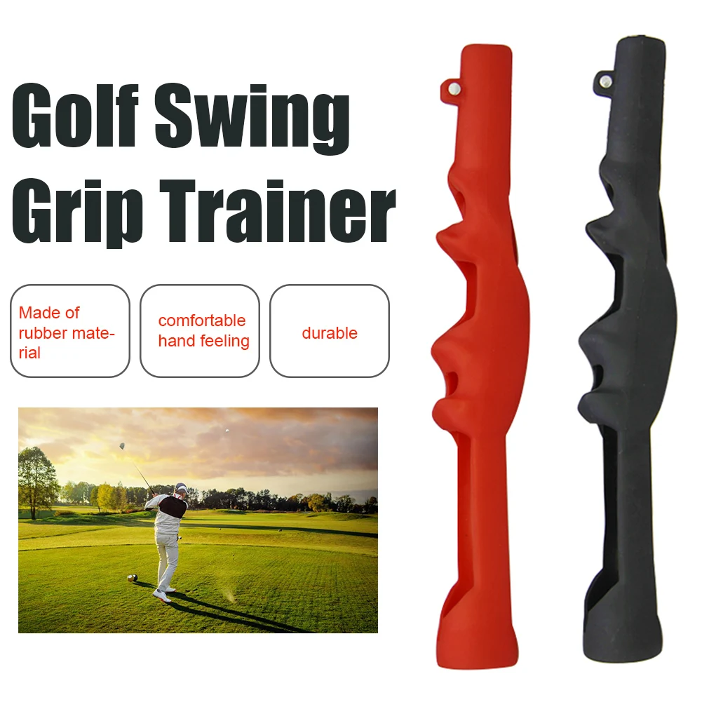 

Right Left Hand Beginners Accessories Gesture Alignment Non Slip Wear Resistant Practice Tool Rubber Golf Swing Grip Trainer