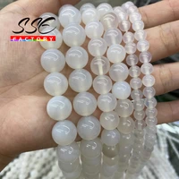 a natural white agates onyx beads round loose beads 4 6 8 10 12 mm for making jewelry diy charms bracelets necklace 15 strand