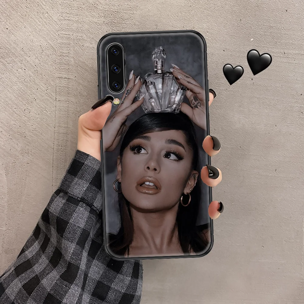 

Ariana Singer Grande Phone case For Samsung Galaxy A 3 5 7 8 10 20 21 30 40 50 51 70 71 E S 2016 2018 4G black trend waterproof