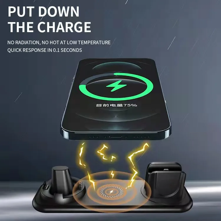 9 in 1 fast wireless charger 10w for iphone 12 11 pro chargers qi fast wireless charging for samsung xiaomi huawei apple watch free global shipping