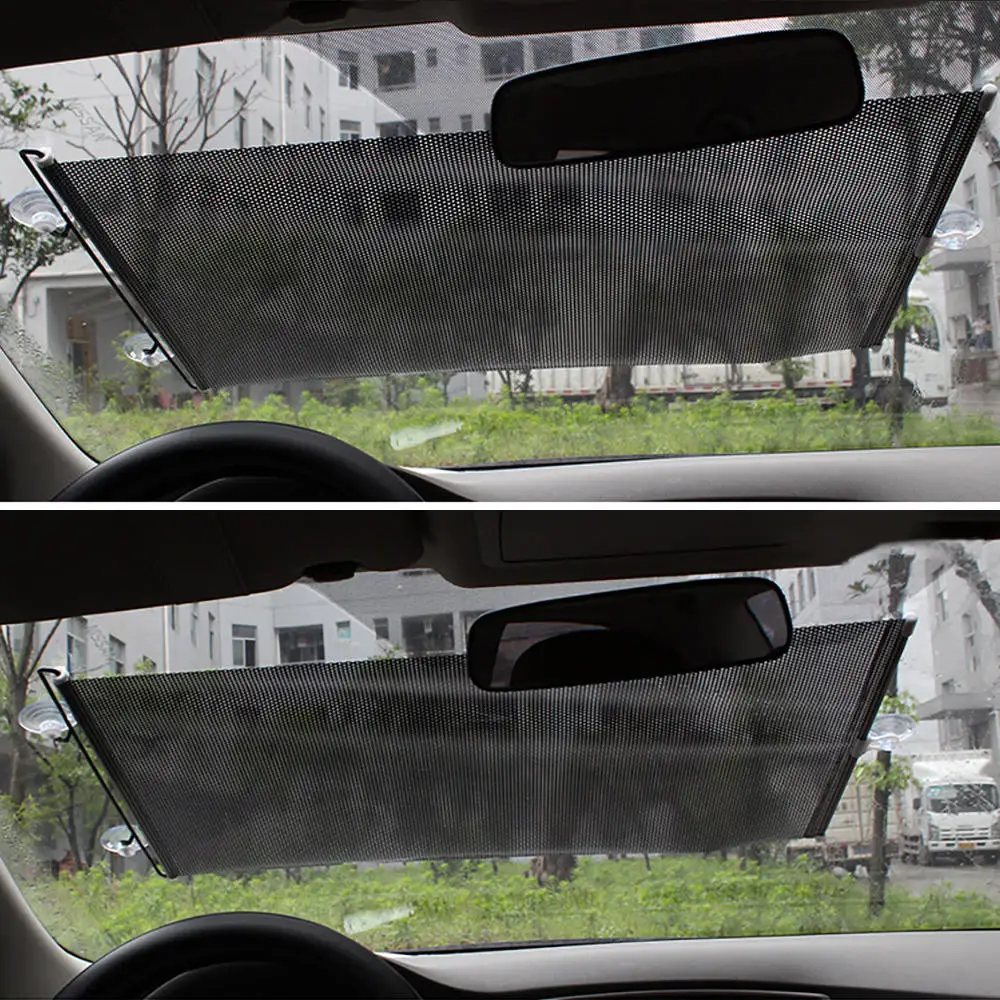 

1pcs 68cm*125cm Durable Car Sun Shade Side Window Cover Automatic Roller Car Retractable Block Auto Sun Insulation Sunshade