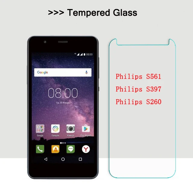 Для Philips S561 S397 S260 закаленное стекло 2.5D 9H защитная пленка Взрывозащищенная Защита