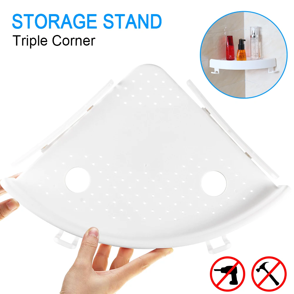 Полка для ванной комнаты Qrganizer оснастка угловая настенная Caddy ванная пластиковая