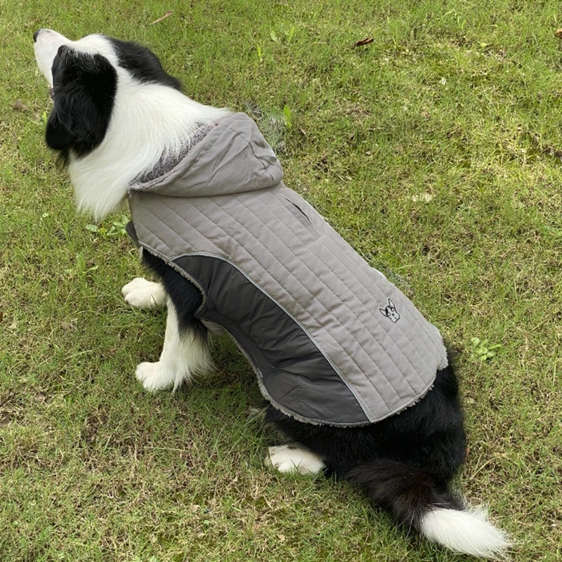 

Autumn Winter Pet Hoodie Thicken Dog Cotton Coat Warm Flannel Jacket For Small Medium Large Dogs Multi-size Soft Dog Clothes