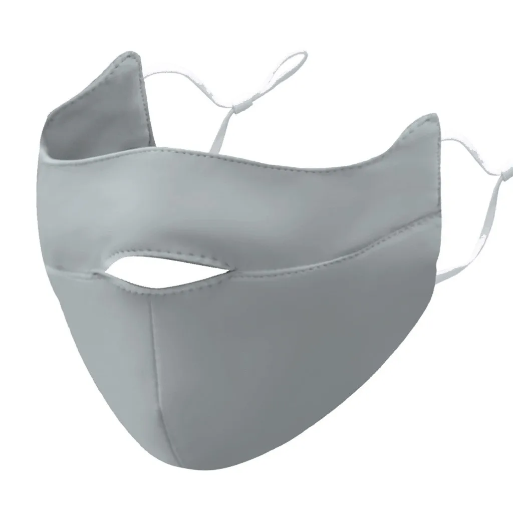 Серый шарф для лица Модный женский пылезащитный уличная защита путешествий носа