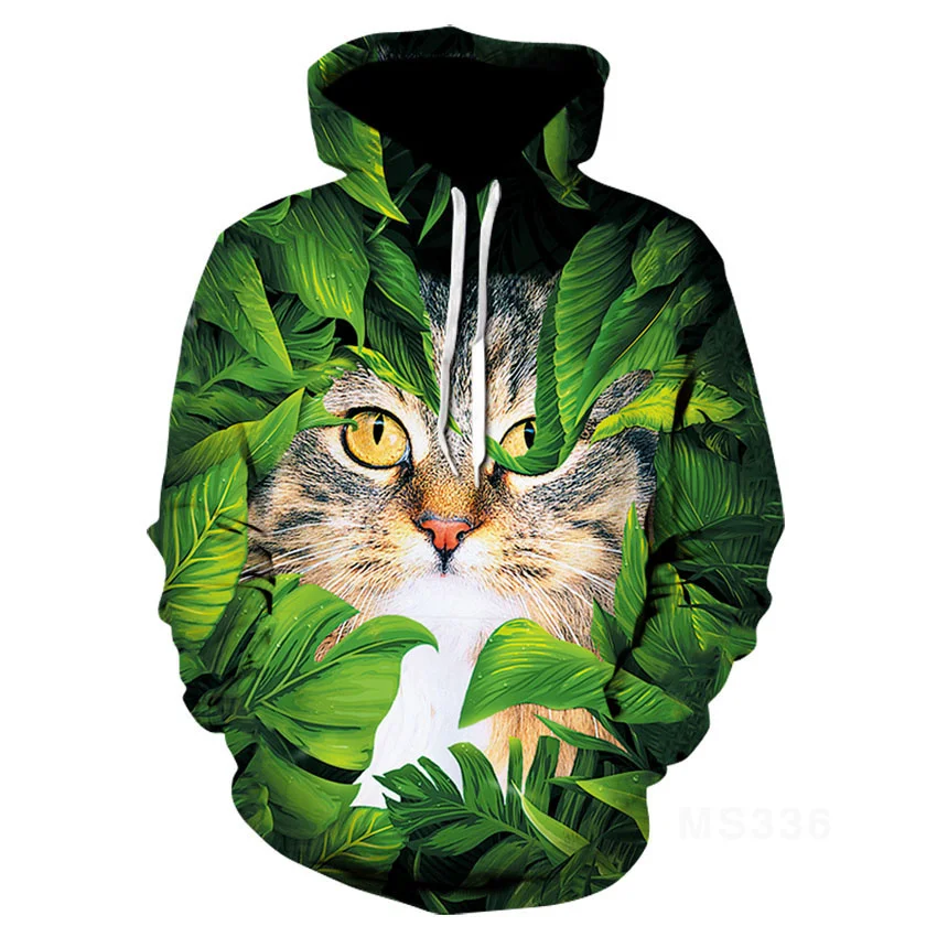 Новинка Женский пуловер в европейском и американском стиле с зелеными листьями