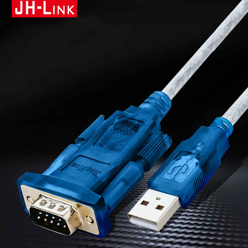 

JH-LINK USB To RS232 Serial Port 9 Pin DB9 Cable Serial COM Port Adapter Convertor Adapter Supports For Windows 8 No CD