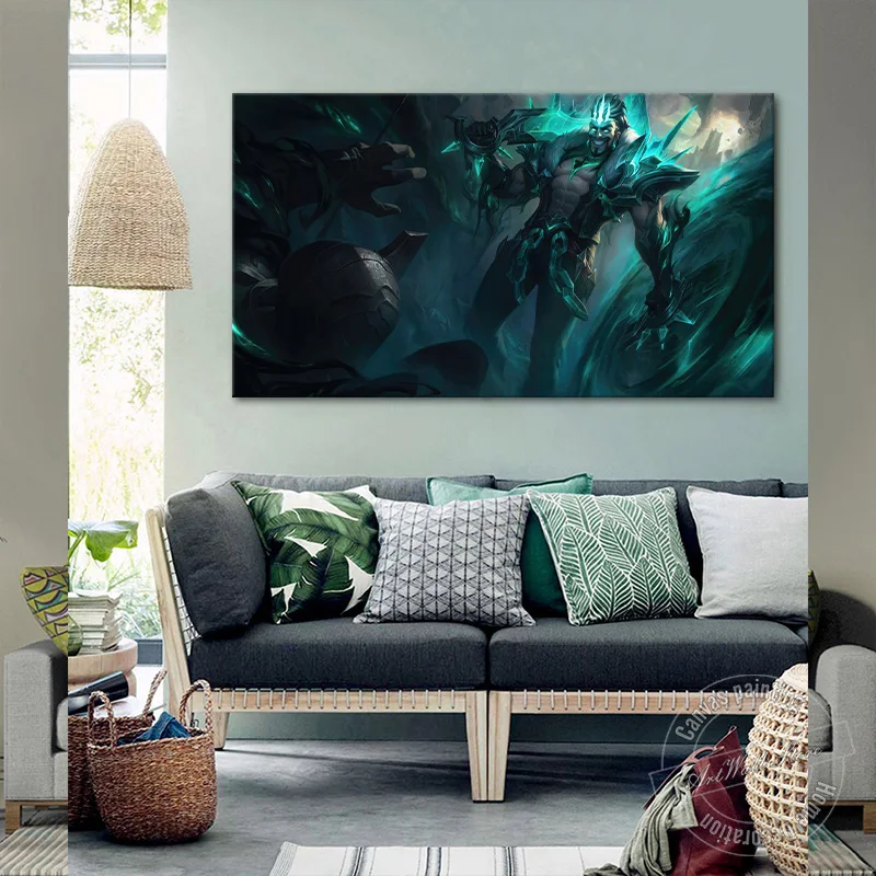 

HD Print LOL Game Poster No Frame Ruined Draven The Broken Legion Canvas Painting Home Decor Wall Art Picture Nice Birthday Gift
