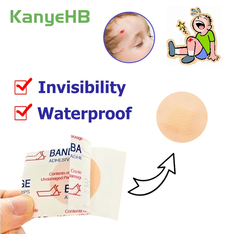 100 шт. ультратонкая повязка первой помощи дышащая на голову медицинская