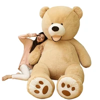 100 260cm america giant teddy bear plush toys soft teddy bear outer skin coat popular birthdayvalentines gifts girls kids toy