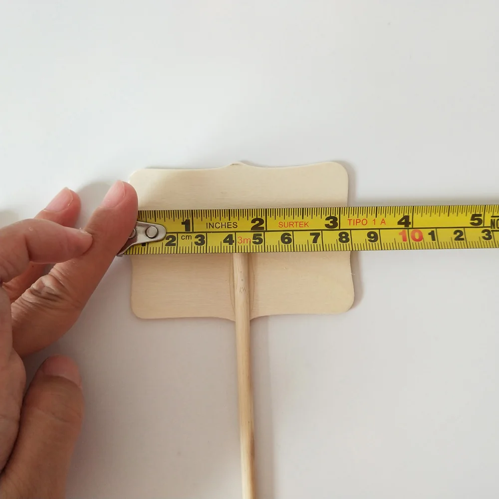 100 шт./лот D8 * H17CM ярлыки для растений метки овощей этикетки древесины дома SF 131