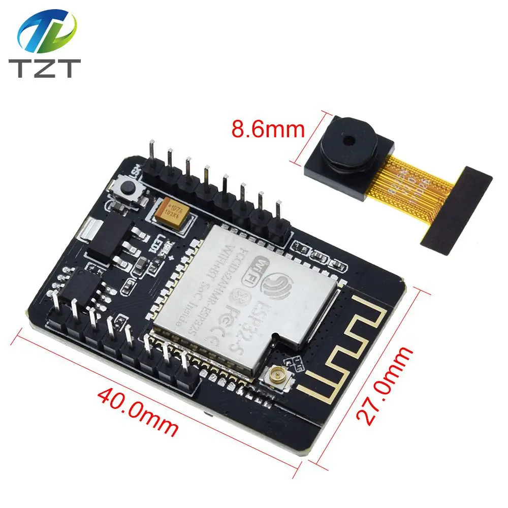 Модуль камеры TZT с Wi Fi и Bluetooth макетная плата ESP32 модулем OV2640 2 МП для