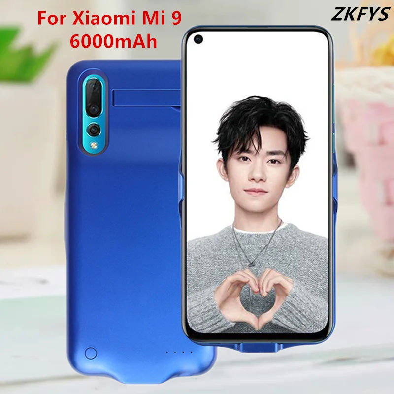 Чехлы для аккумуляторов 6000 мАч Внешнее зарядное устройство чехол аккумулятора Xiaomi Mi 9 портативное чехлы