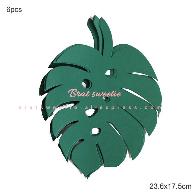 6pc shenlv monstera 30 см DIY бумажные цветы искусственные розы свадебный фон день рождения стены декорация праздничные украшения Цветы для настенного декора - Цвет: 6pc shenlv monstera