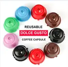 3 шт.лот многоразовые кофейные капсулы для Nescafe dolcegusto пищевой пластик Dolci Gusto фильтры для кофе мини-машина