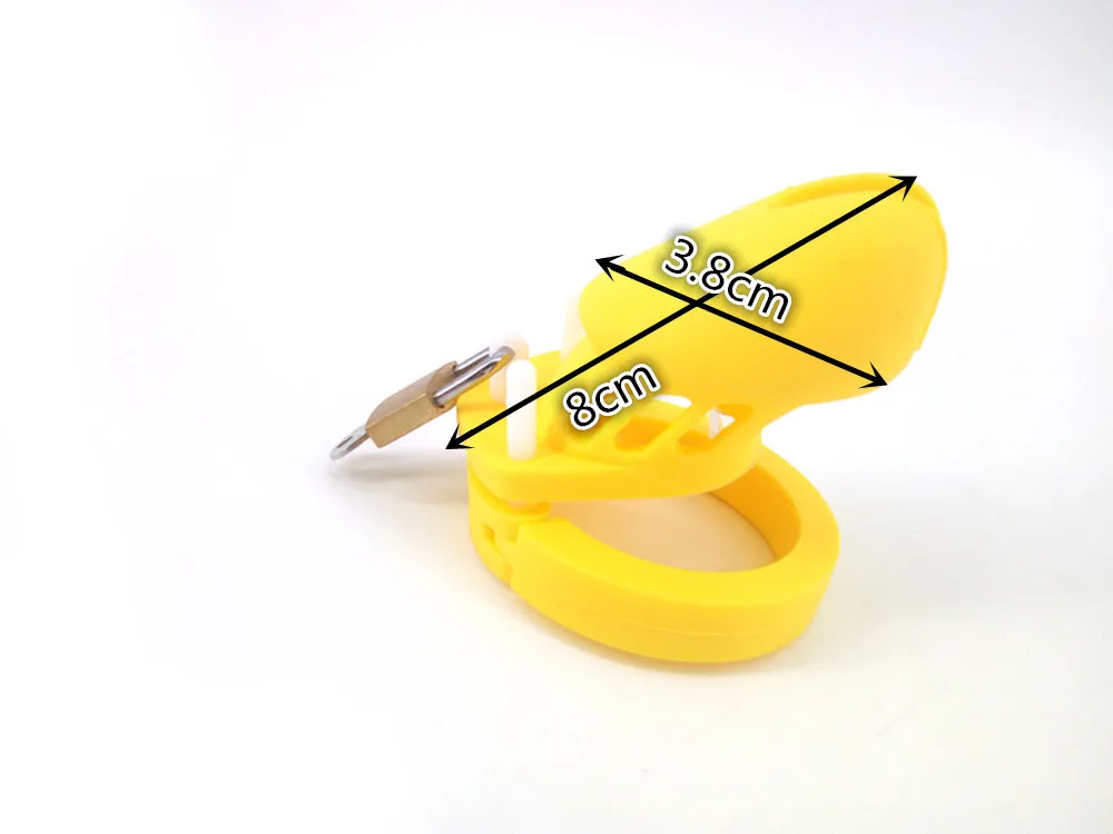 Yellow Short Only Degree Rode в скандинавском стиле силиконовый мужской пояс целомудрия Cb600 cynominium кольцо набор J клетка секс-товары для взрослых - Цвет: Yellow Short