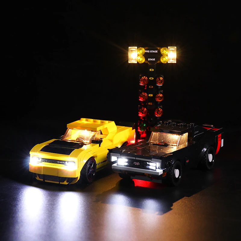 

LED light kit for the 75893 Speed Champions Dodge Challenger SRT Demon Charger R/T (only light kit included)