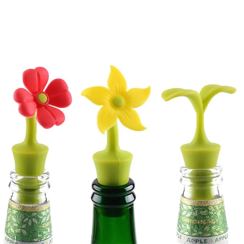 OBR силиконовые красные винные пробки Цветочная пробка для винной бутылки