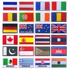 Нашивка с флагом Нидерландов, Греции, Словакии, Испании, Франции, Бельгии, России, Украины, Великобритании, Германии, Италии, Португалии, Англии, Швейцарии, Турции