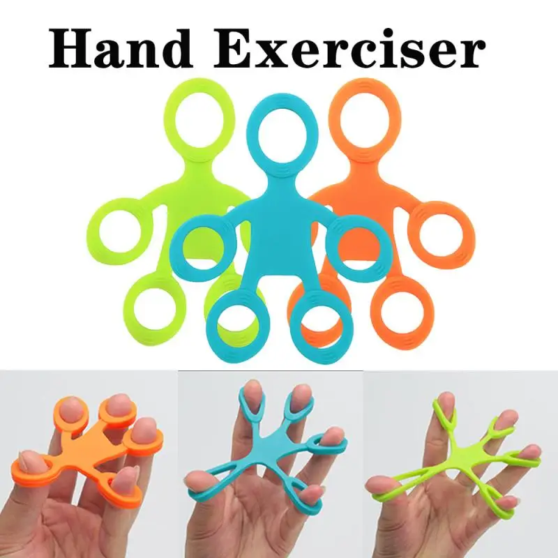 

Silicone Hand Grip Exercise Finger Trainer Hand Finger Stretcher Rehabilitation Wrist Strength Expander Fitness Equipment