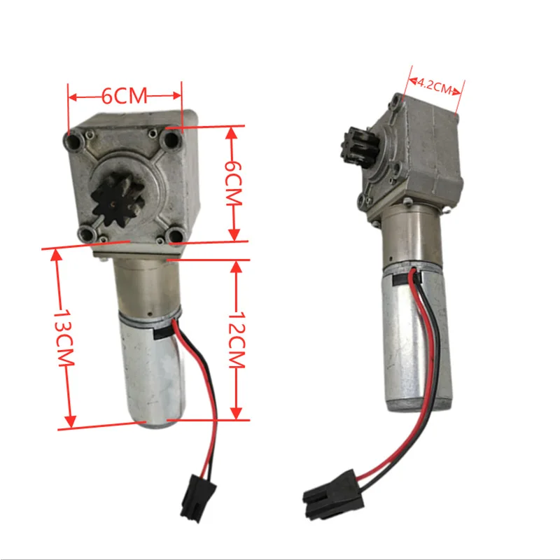 Volt 24V High Torque 22KG DC Motors Reducer Self-Locking For Toys Micro Electric Worm Geared Motor Speed 5-30RPM Reversed 12 |