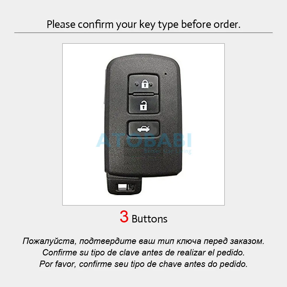 Кожаный чехол для автомобильных ключей Toyota Camry 2012 2 5 в г. 2.5s 3 кнопки умный брелока