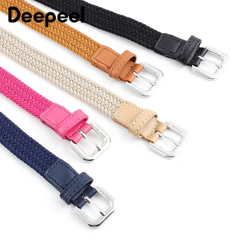 Deepeel 1 шт. 100x7 0/80/см унисекс тканый эластичный пояс детские Студенческие джинсы