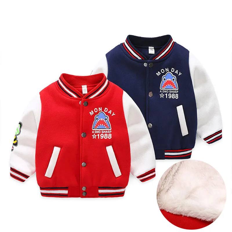 

Бейсбольная Одежда для мальчиков; зимнее детское бархатное пальто из плотного хлопка; модная теплая кашемировая Одежда для маленьких девоч...