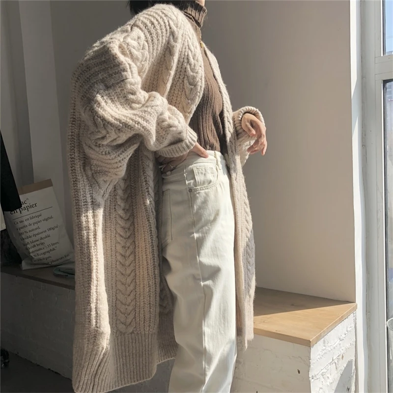 Новинка 2020 женские свитера Осень зима модные кардиганы с рукавами летучая мышь