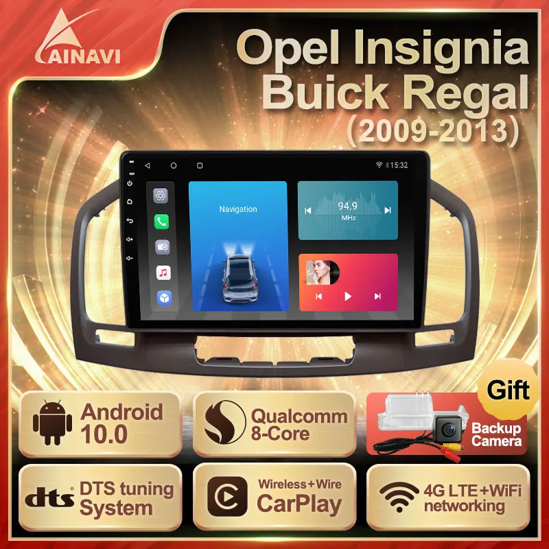 Автомобильный радиоприемник Android 10 0 QLED для Opel Insignia Buick Regal 2009 2013 автомобильный