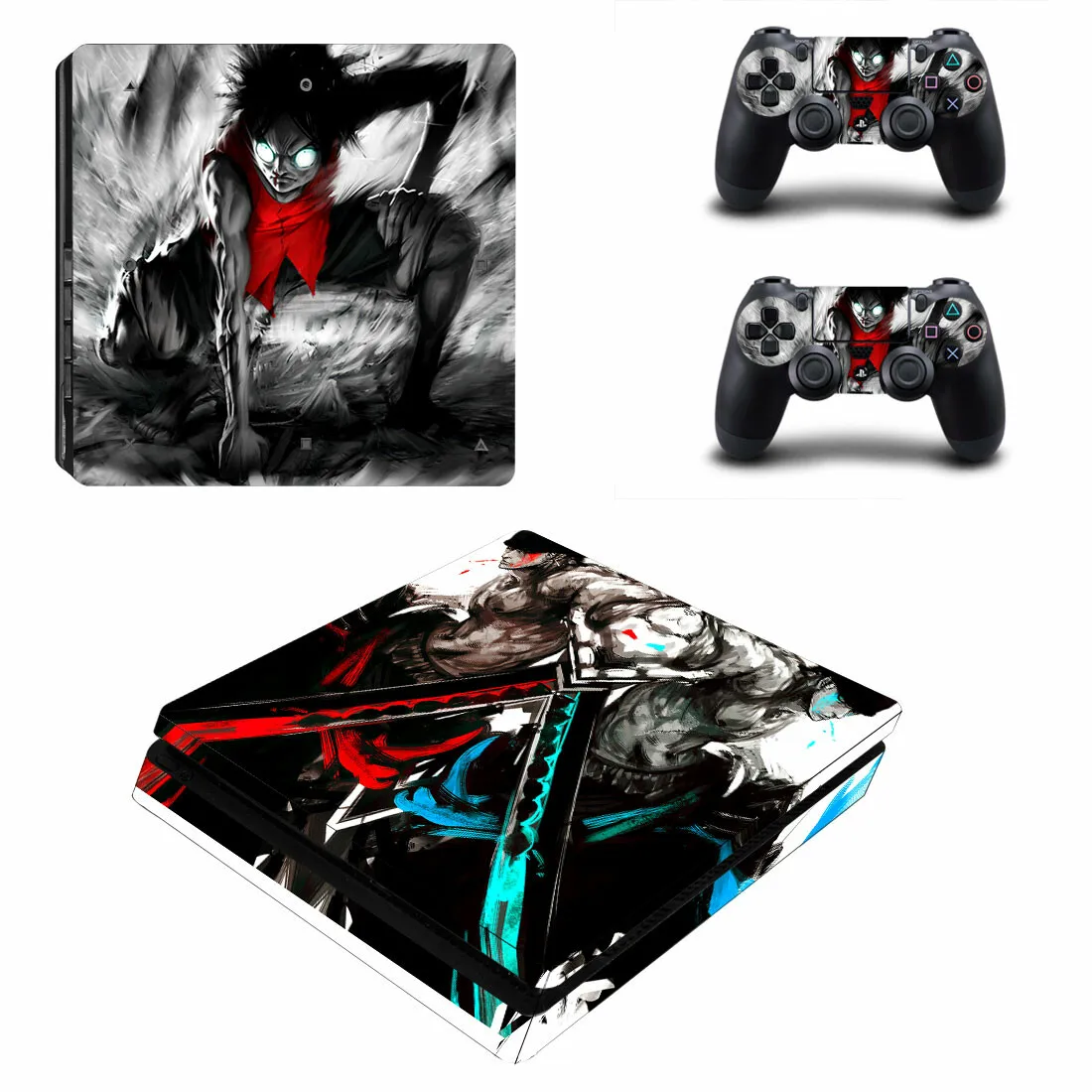 Аниме One Piece PS4 Slim Decal защитная обложка наклейка для Console & наклейки на регулятор