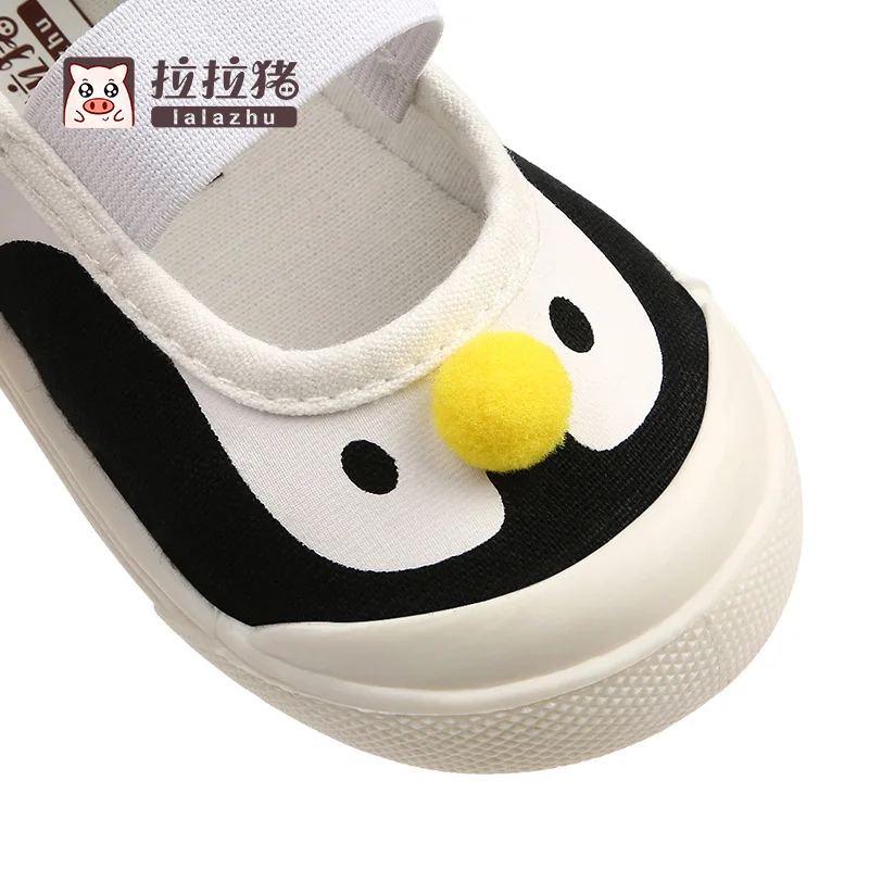 Детская Тканевая обувь для мальчиков и девочек с низким вырезом эластичным