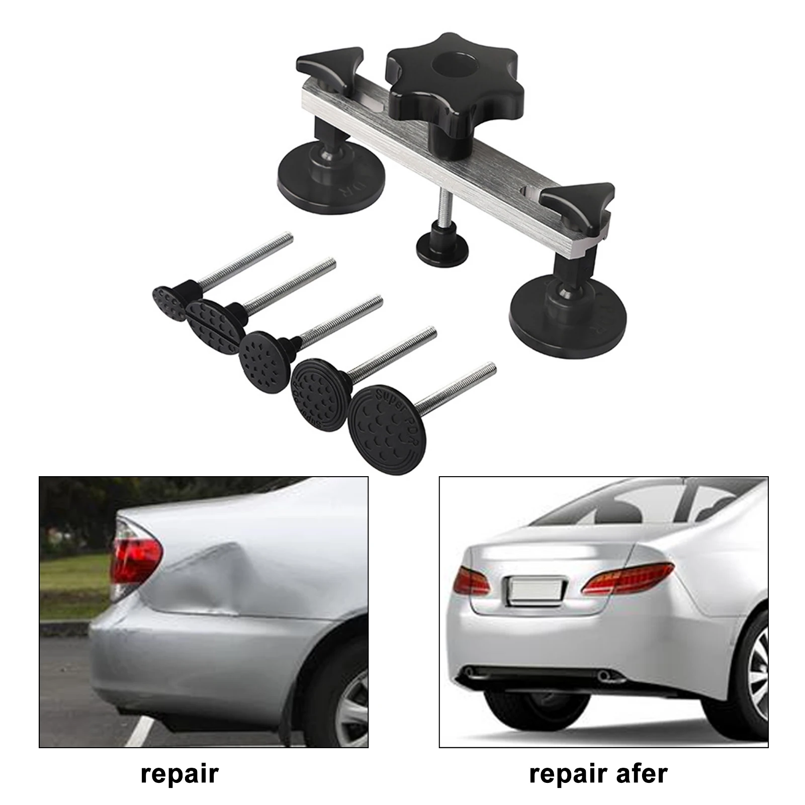 

Universal Car Dent Repair Body Damage Fix Tool Pulling Bridge Puller Dent Removal Glue Tabs Hand Repair Tools Kit Trusted