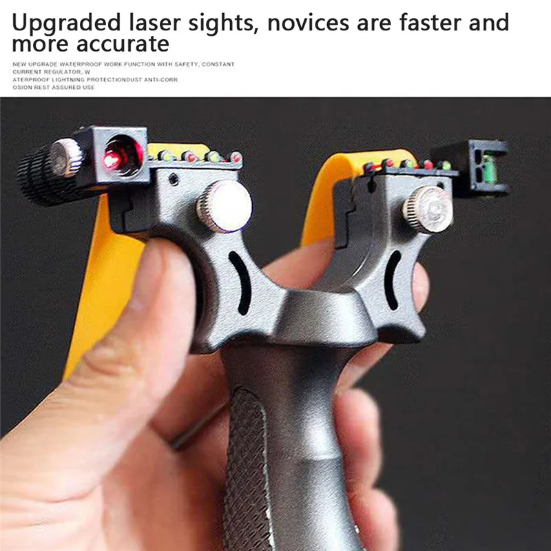 Рогатка резиновая высокоточная 1 шт. профессиональная из плоской кожи с быстрым