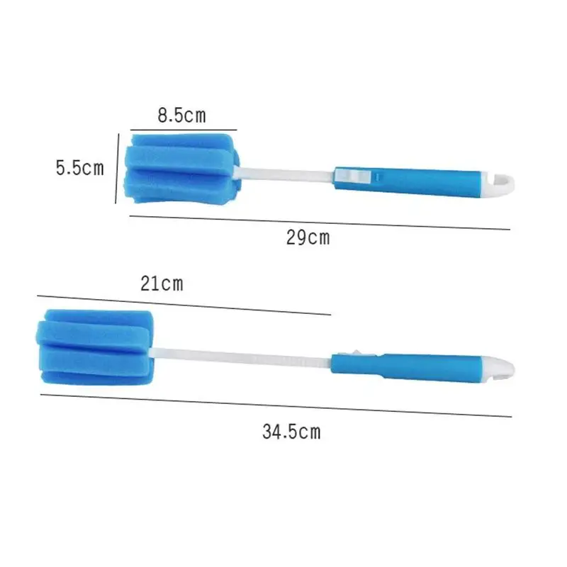 

1Pcs Detachable Long Handle Sponge Cup Brush Retractable Cleaning Mug Cleaner Glass Brush Color Washing Milk Kitchen Tool R Z8X9