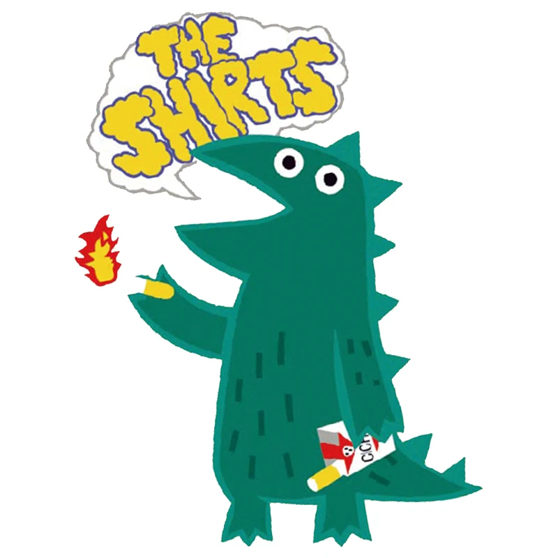 Стикеры с милыми динозаврами Термотрансферная наклейка животными моющиеся