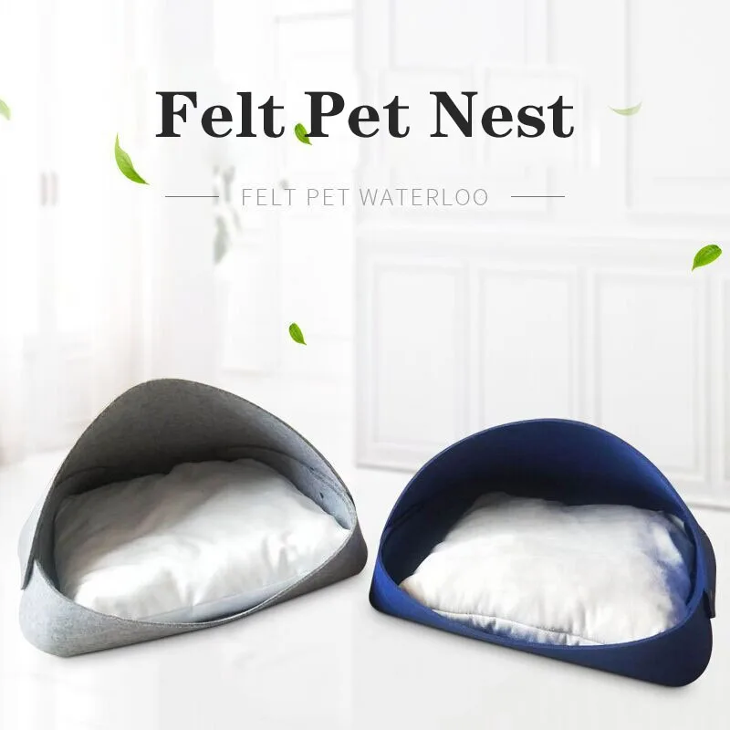 

Кошачья кровать, спальный мешок, маленькая кошачья форма, войлочная ткань, домик для кошек, кровать для корзина для кошек, сумки, животные, кровати, гнездо, подушка, домашнее животное, принадлежности