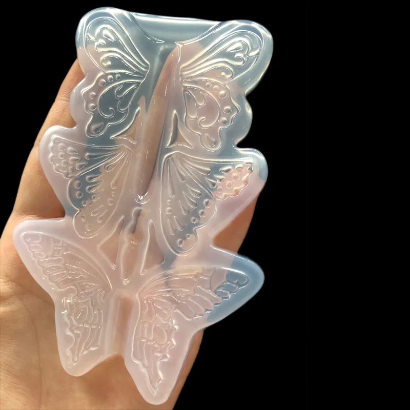 Большая форма для подвесок в виде крыла бабочки Прозрачная мягкая подвеска из