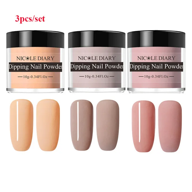 skin colors five Николь дневник цвет окунания ногтей порошок DIY Черный Серебряный Красный Фиолетовый серии Dip ногтей порошок дизайн ногтей без лампы лечения - Цвет: skin colors five