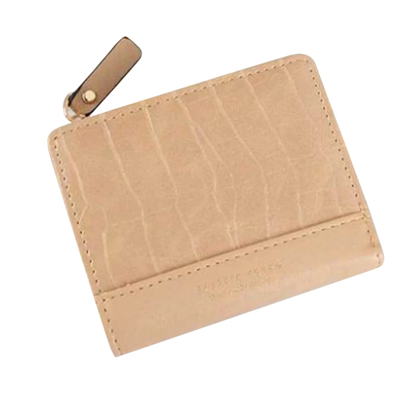 

Женский маленький кошелек с крокодиловым принтом, кошелек на молнии, Роскошный дизайнерский клатч, складной кошелек для монет на молнии