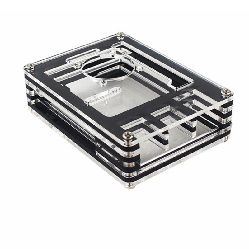 

Акриловый чехол для Raspberry Pi 4, 9 слоев, акриловый чехол, защитный корпус, охлаждающий Корпус для Raspberry Pi 4, Модель B