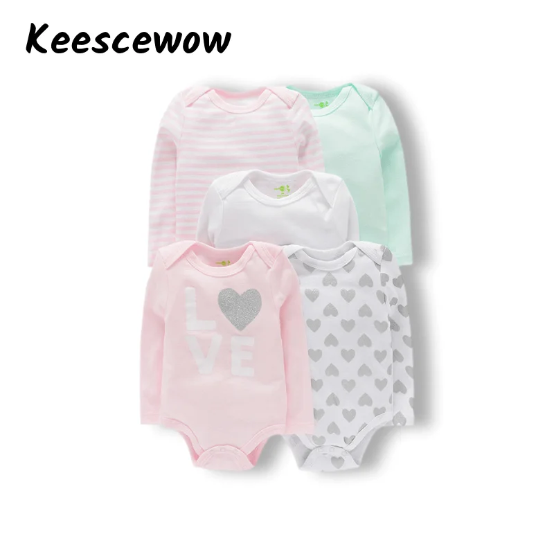 Keescewow одная хлопковая одежда для новорожденных с милым рисунком удобные тканевые