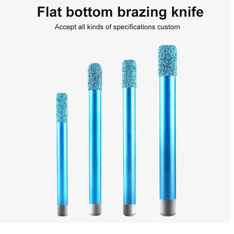 Плоское дно паяный камень нож мраморный Гранит Резка сверло подходит для ЧПУ