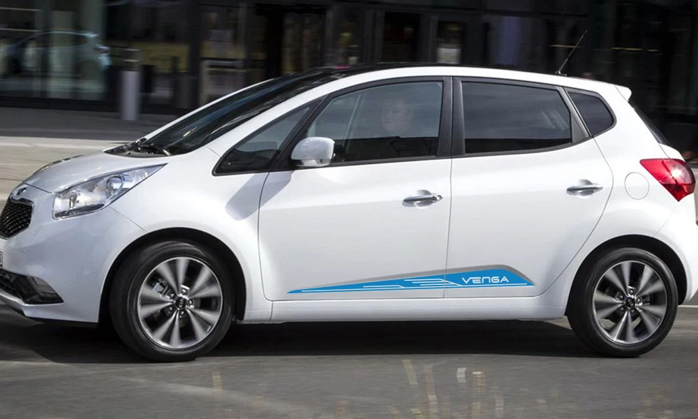 2 шт. наклейки на юбку для двери автомобиля Kia Venga Автомобильная виниловая пленка гонки спорт DIY Наклейка автомобильный Стайлинг принадлежности для тюнинга