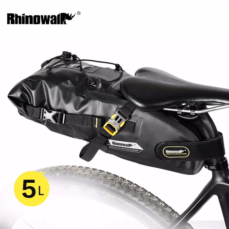 RHINOWALK Водонепроницаемая велосипедная сумка MTB Дорожная задняя Сумка переносная