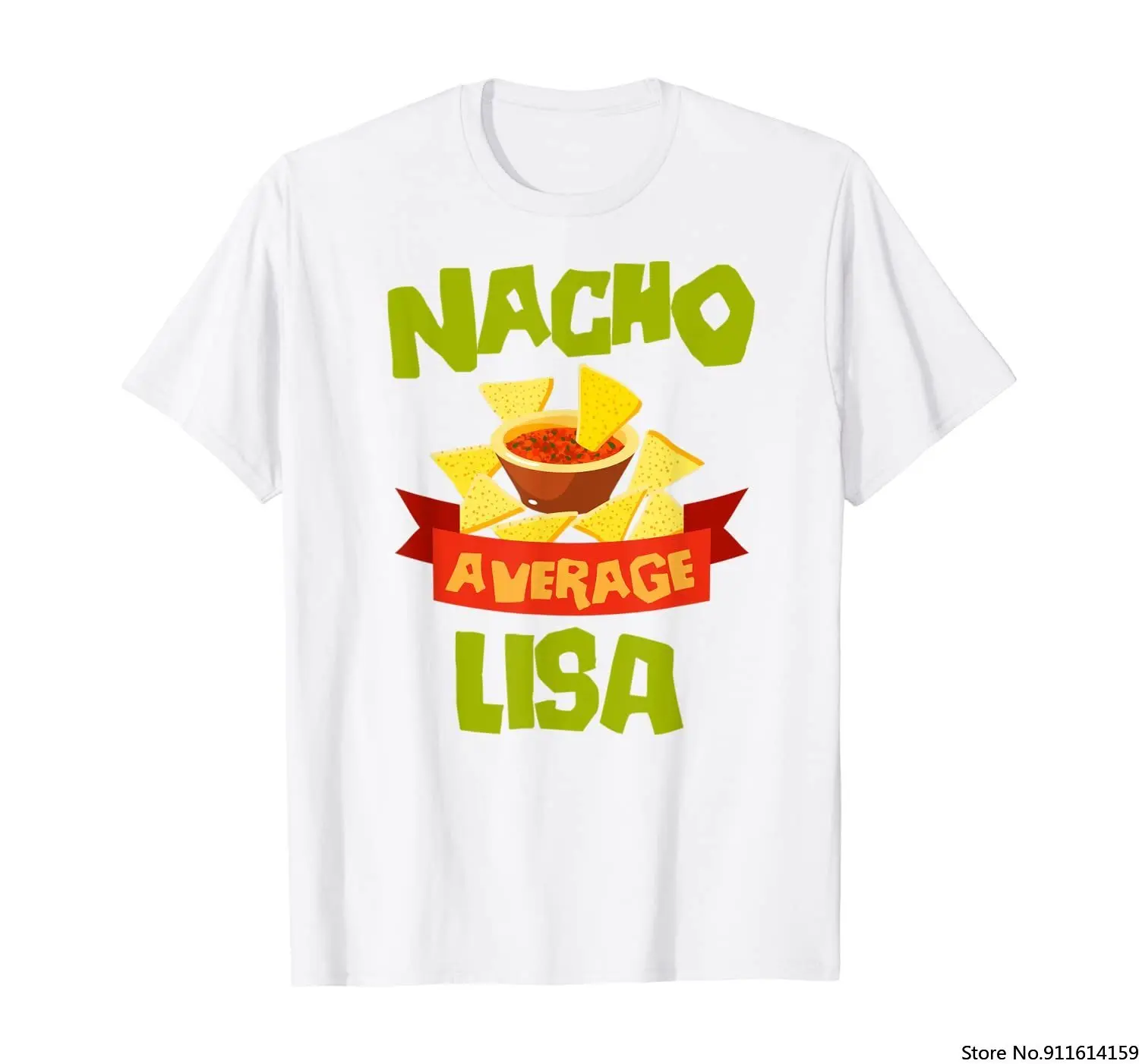 Забавная футболка в подарок на день рождения с именем NACHO Medium LISA|Мужские футболки|