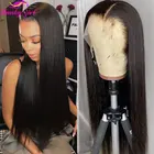 Парик прямой из натуральных волос, 3032 дюйма, 13x 4