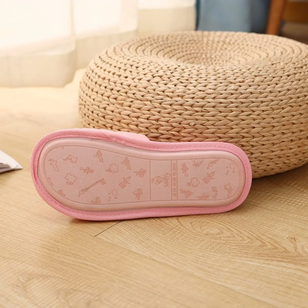 Тапочки домашние для девочек 4 цвета без пальцев с бантом мягкие и удобные