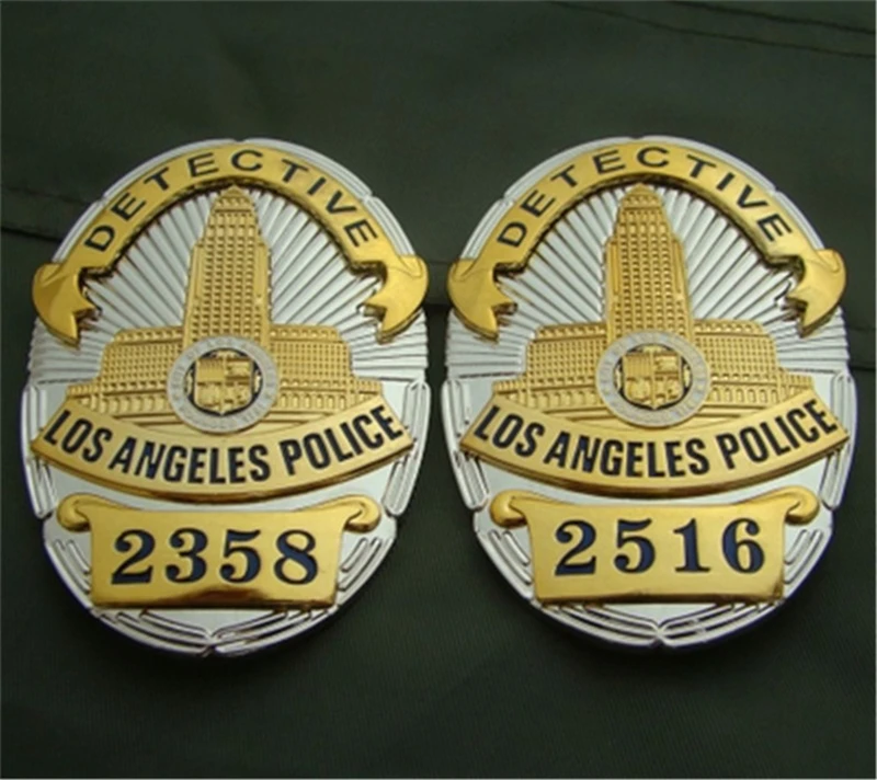 Полицейский офицер из Соединенных Штатов Лос Анджелеса значки лапд детектив